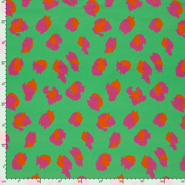 Jersey fabric Panther Green