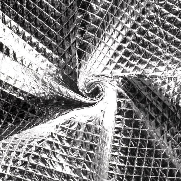 Stepped Lining tela Plata metalizado 