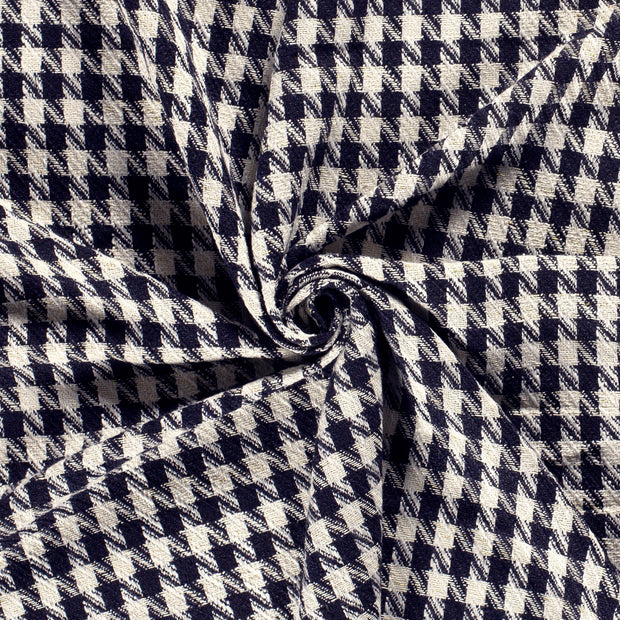 Jacquard stof Staalblauw Lurex 