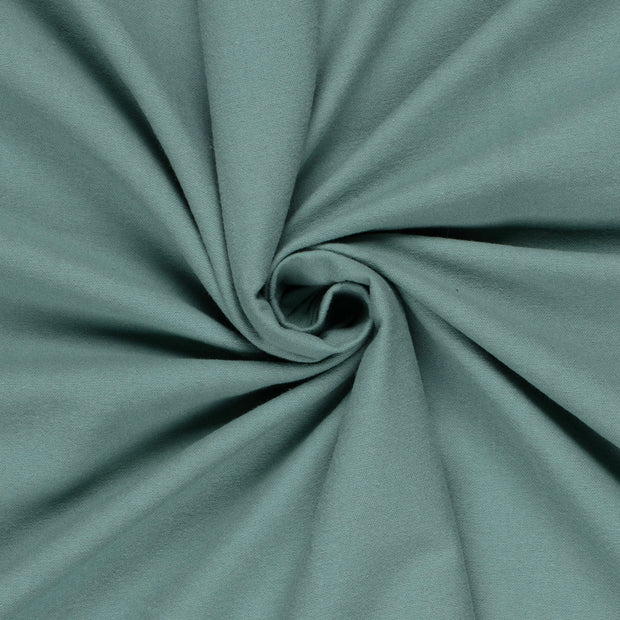 Flannel fabric Unicolour Dark Mint