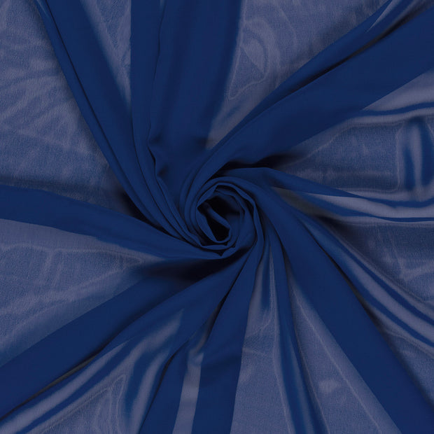 Chiffon fabric Cobalt 
