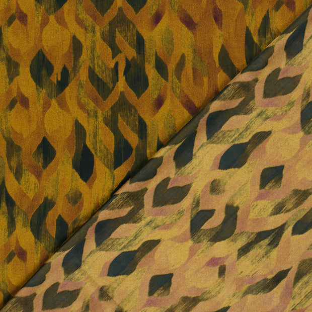 Satén Duchesse tela Abstracto estampado 