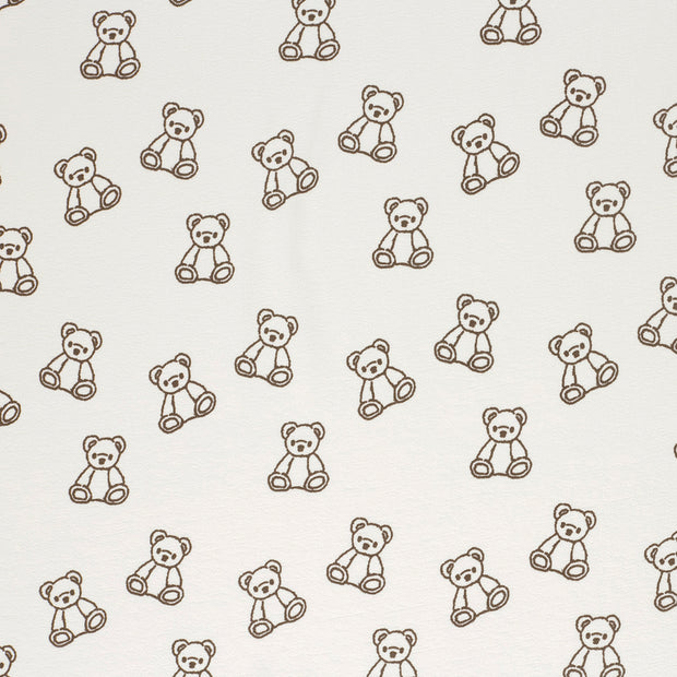 Terry Crepe fabric Off White texturized 