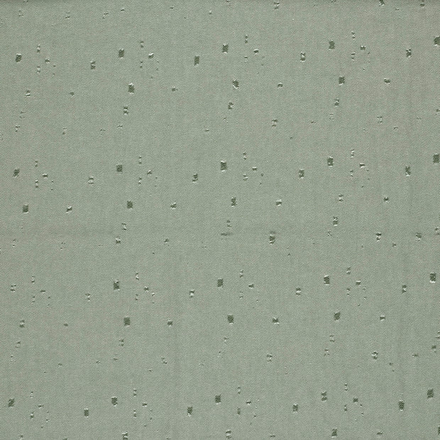 Denim fabric Olive Green matte 