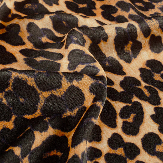 Satin Velvet fabrik Leoparden Ziegel