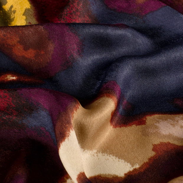 Satin Velvet tela Abstracto Ladrillo