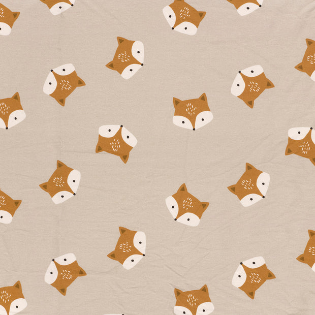 French Terry fabrik Beige matt 