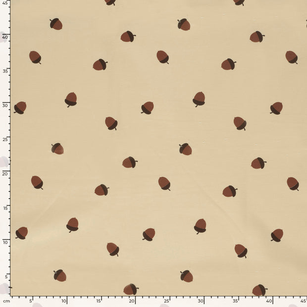 French Terry fabrik Natur Beige