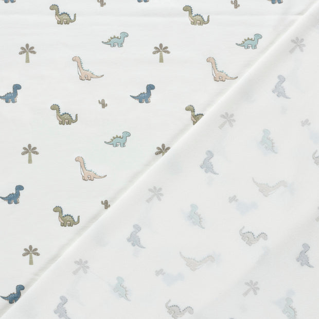 Jersey de Coton tissu dinosaures imprimé 