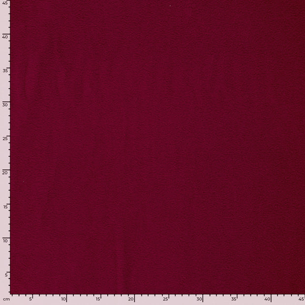 Polar Fleece fabrik Uni Bordeauxrot