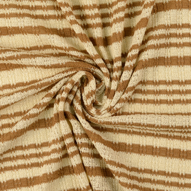 Heavy Knit fabrik Braun 