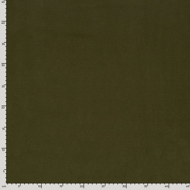 Fleece fabric Unicolour Olive Green
