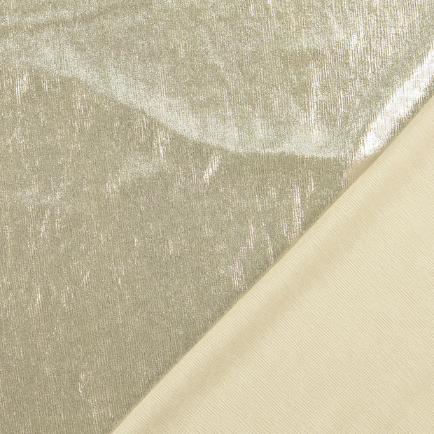 Polyester Jersey tela Plata Lurex 
