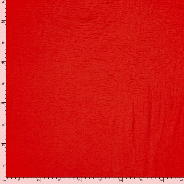 Woven Polyester fabric Unicolour Red