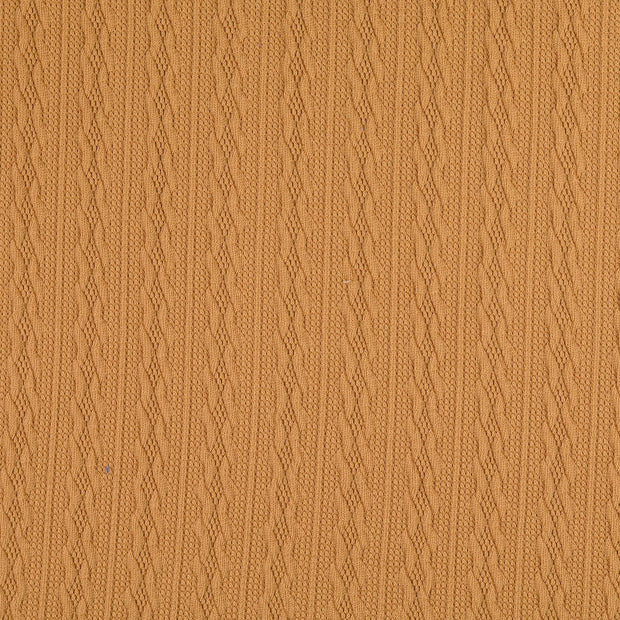 Heavy Knit fabrik Streifen Beige