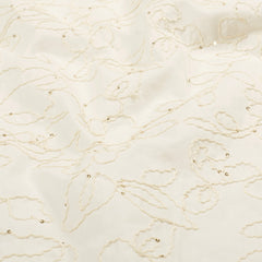 Sequins Flowers Off White