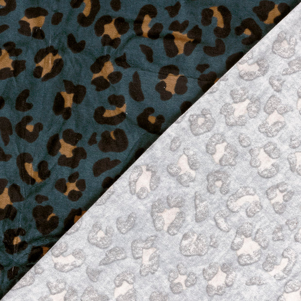 Nicky velours fabric Leopards 