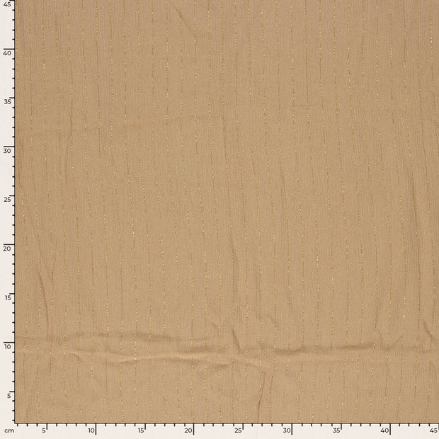 Crepe fabric Unicolour Beige