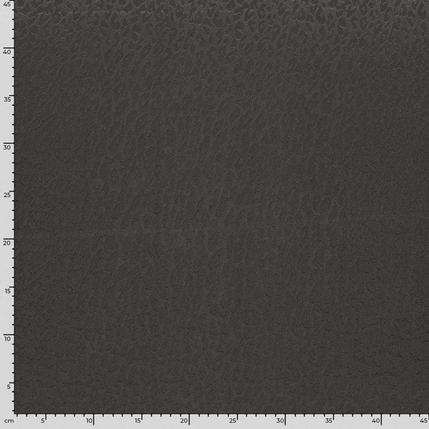 Satin Jacquard fabric Unicolour Dark Grey