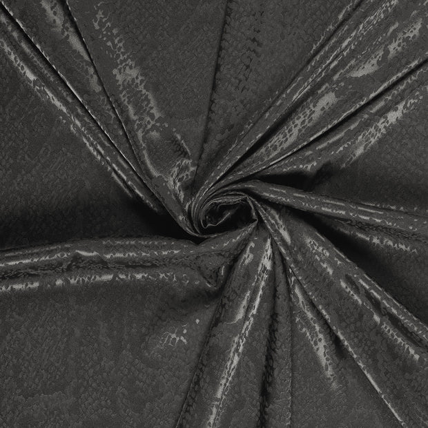 Satin Jacquard fabric Dark Grey 
