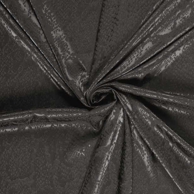 Satin Jacquard fabrik Dunkelgrau 