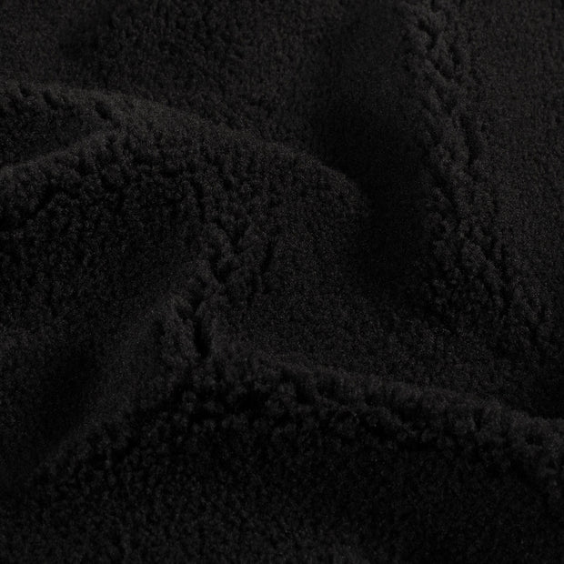 Fleece fabrik Uni Schwarz