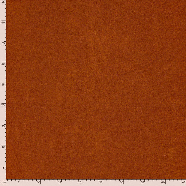 Frottee-Stretch fabrik Uni Ziegel