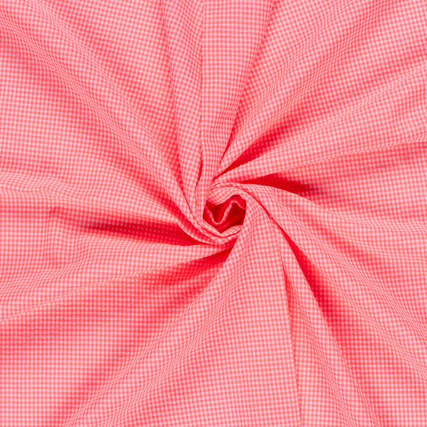 Algodón Popelina tela Rosa Seersucker 