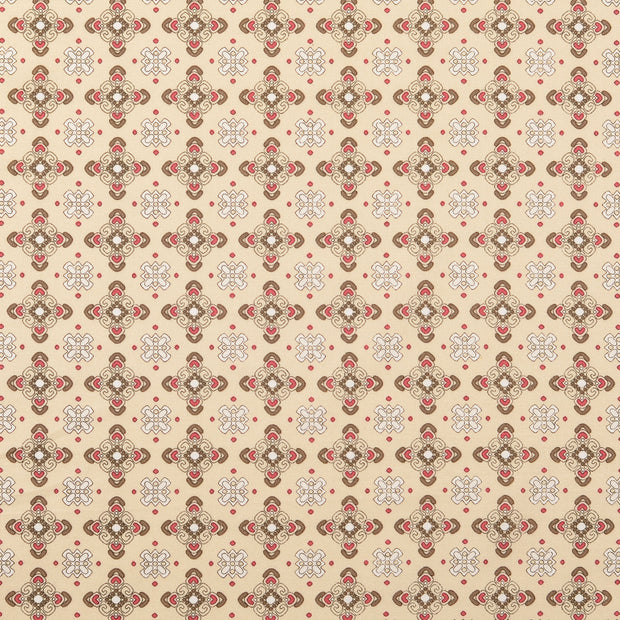 Cretonne tissu ornements Beige