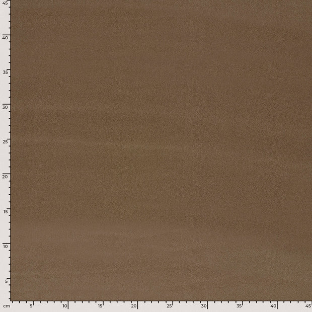 Satin Velvet fabrik Uni Taupe Grau