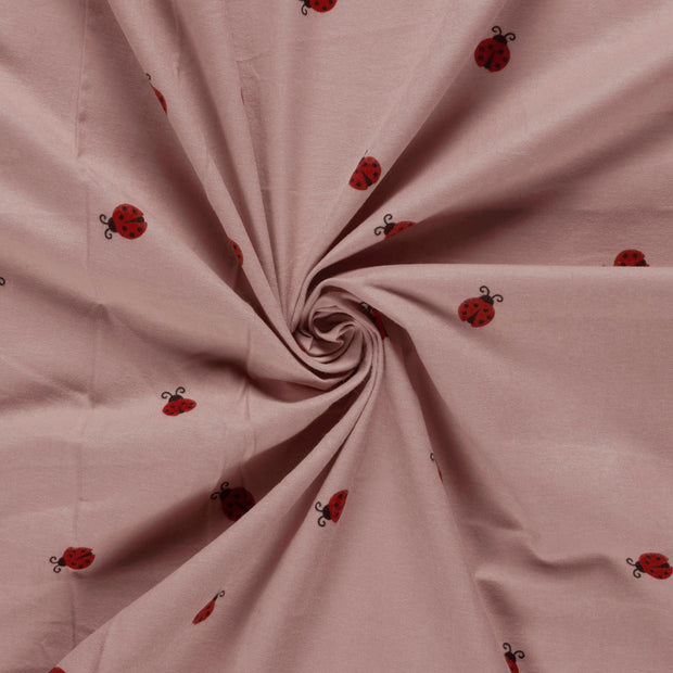 Flanelle tissu Rose imprimé 