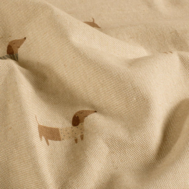Leinen-Optik fabrik Hunde Beige
