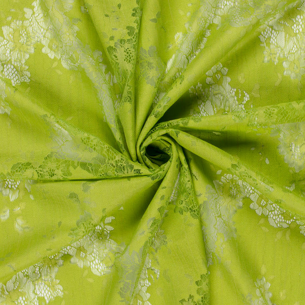 Encaje tela Verde lima 