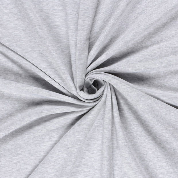 French Terry fabric Light Grey brushed 