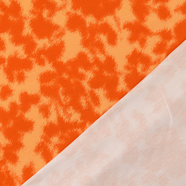 Felpa tela Naranja estampación digital 