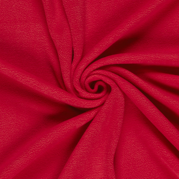 Polar Fleece fabric Red brushed 