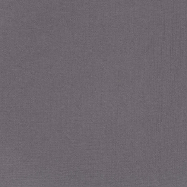 Double gaze tissu Gris taupe mat 
