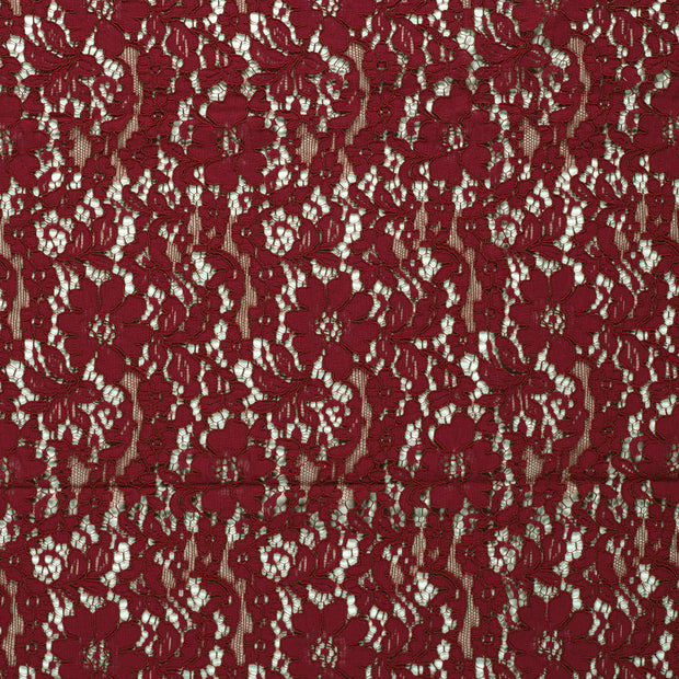 Lace fabric Red matte 