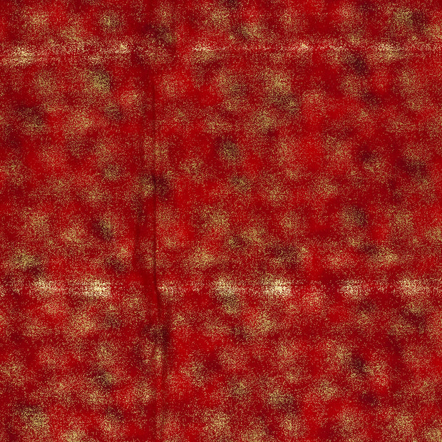 Algodón Popelina tela Rojo 