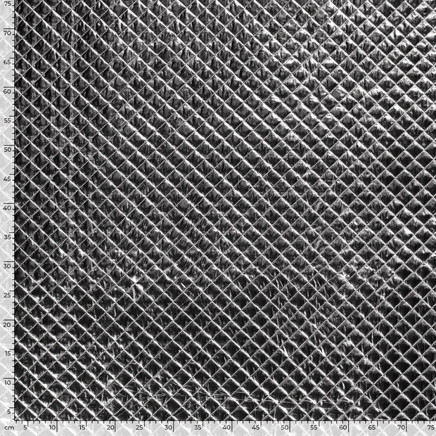 Stepped Lining tela Cuadros Plata