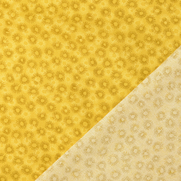 Cotton Poplin fabric Yellow 