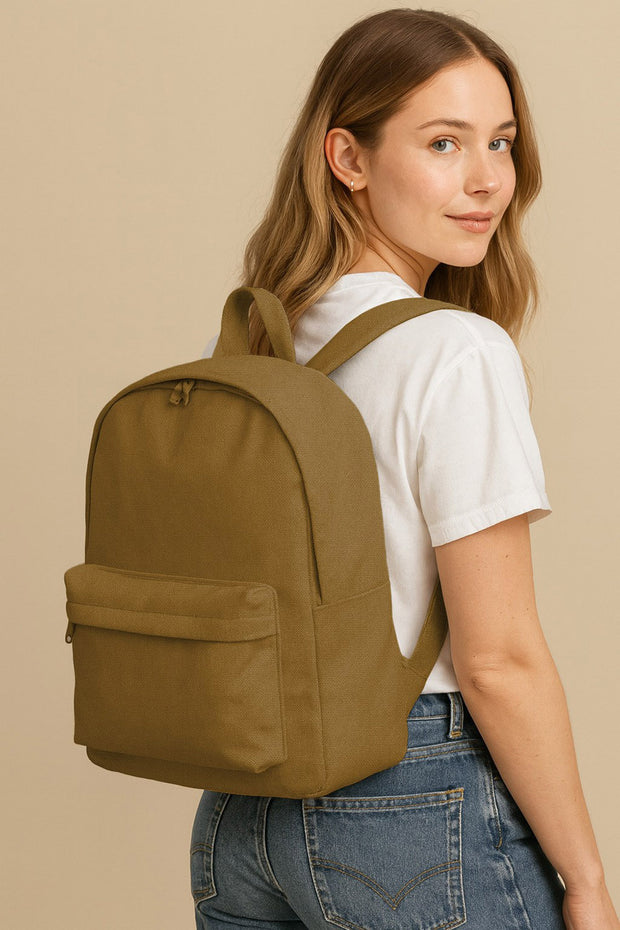 Canvas fabric Unicolour Camel