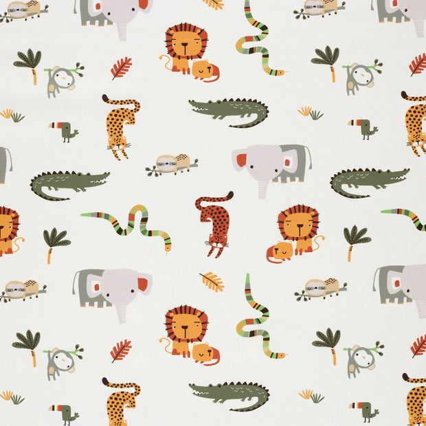 Cotton Poplin fabric Off White matte 