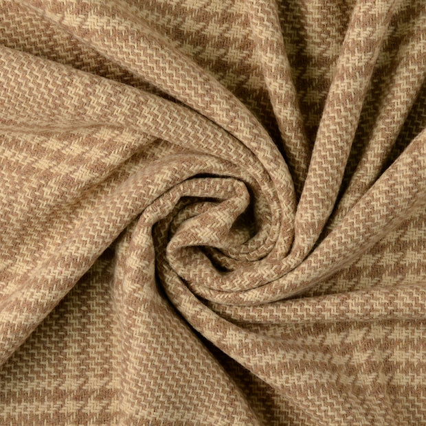 Wool Boucle fabric Beige 