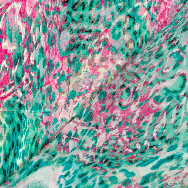 Satin Velvet tela Abstracto estampado 
