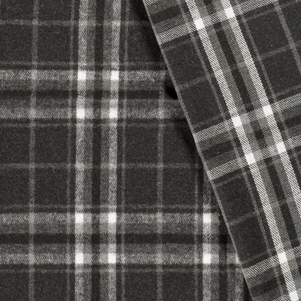 Jacquard tissu Carreaux brossé 