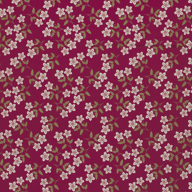 Jersey tissu Bordeaux doux 