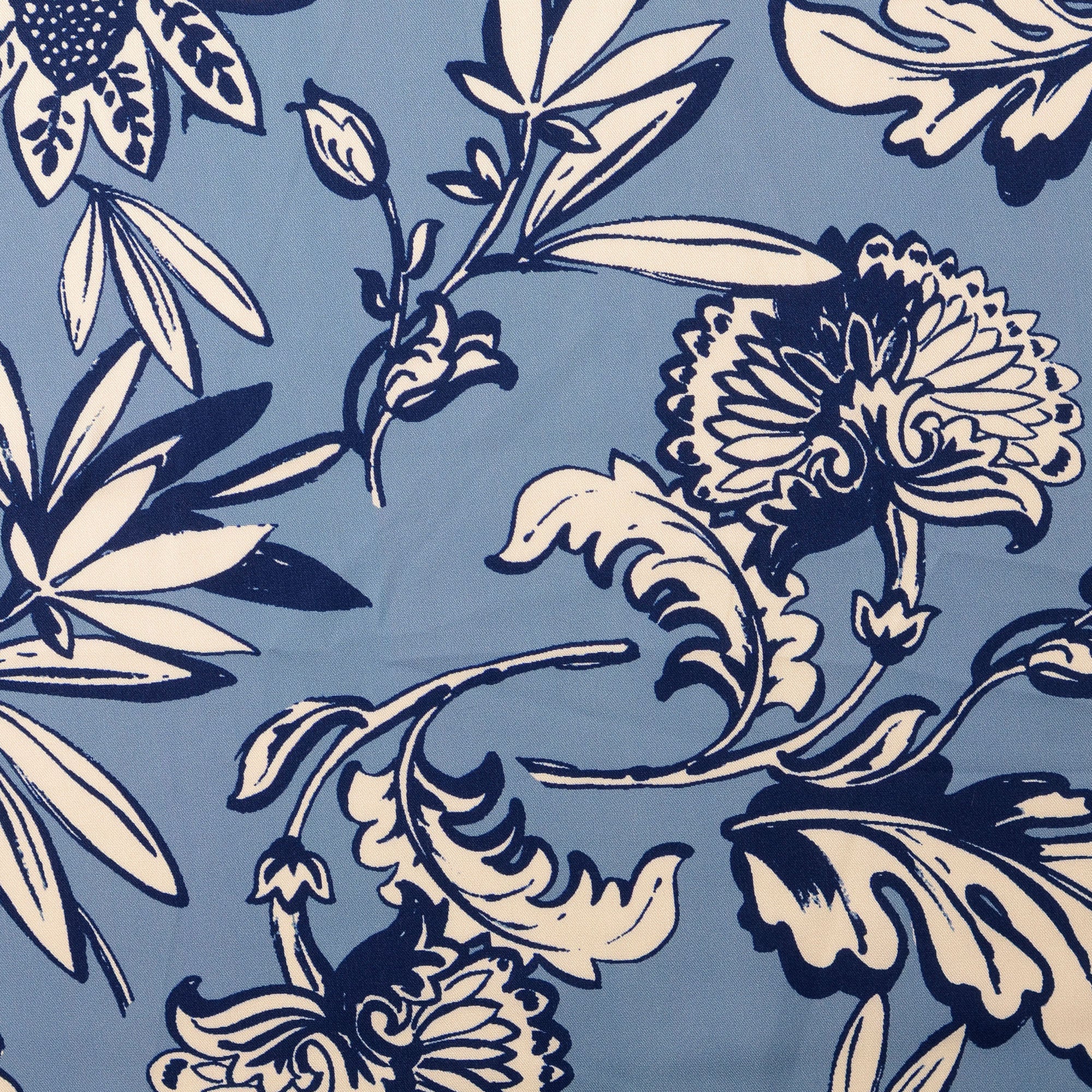 Twill fabric Ornaments Indigo | Wholesale fabrics | Nooteboom Textiles