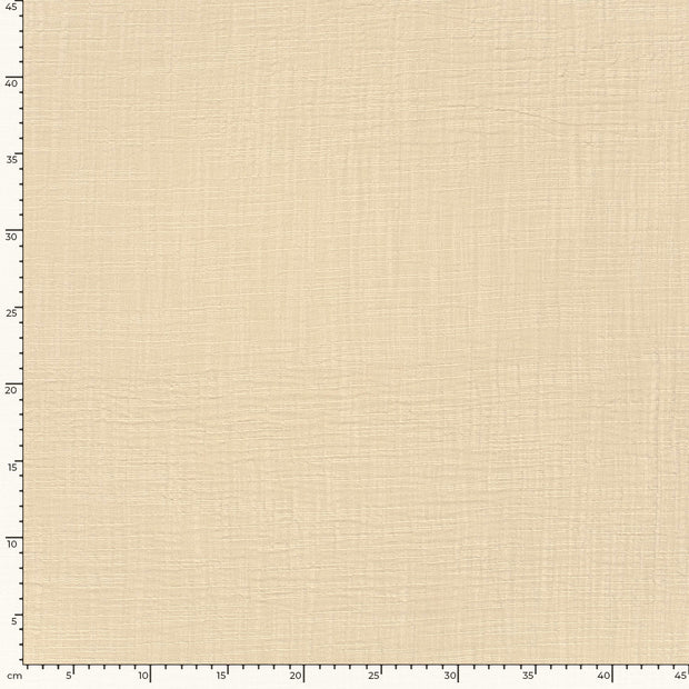 Musselin fabrik Uni Beige