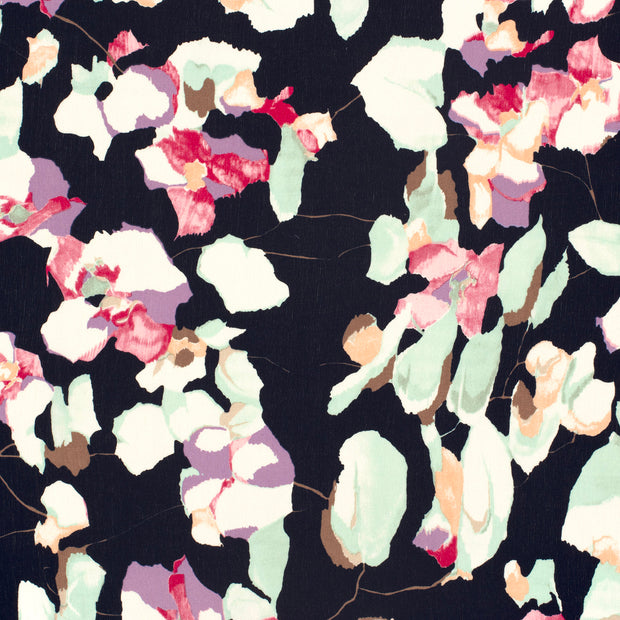 Borken Crepe fabric Navy matte 